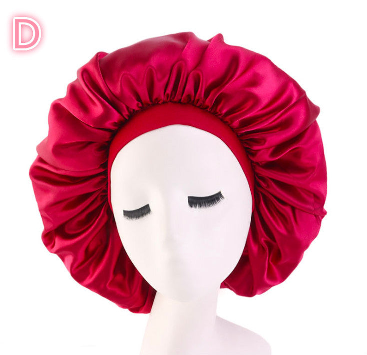 Beauty print Satin silk Bonnet sleep night cap Beauty print Satin silk Bonnet sleep night cap